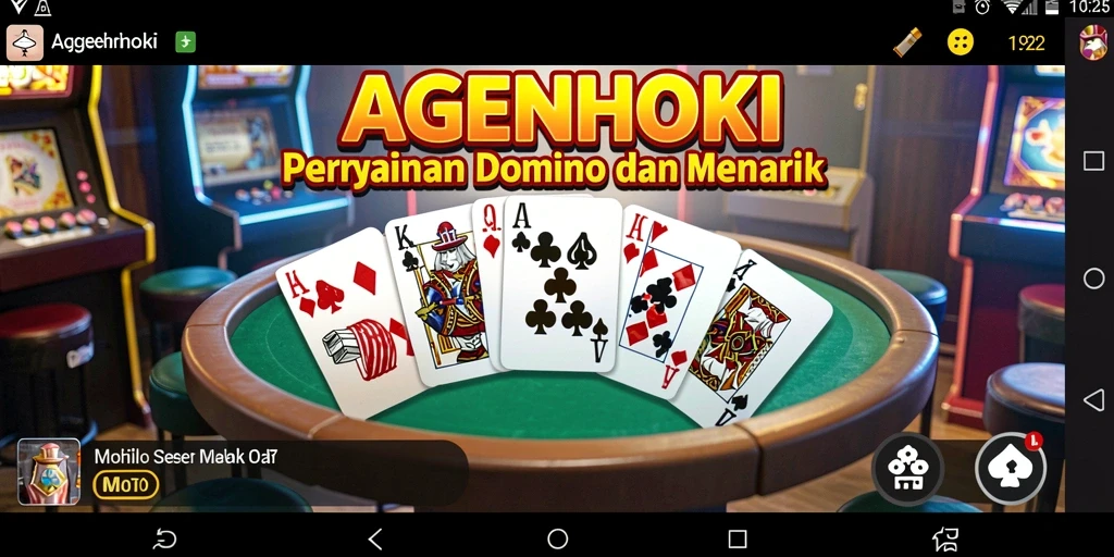 Tampilan gameplay seru di AGENHOKI dengan teman-teman.