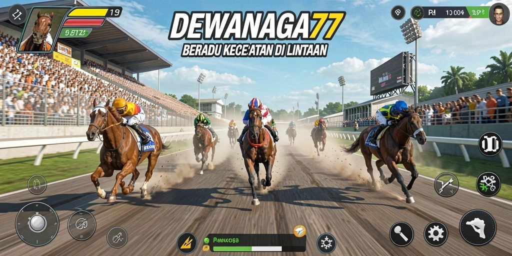 Tampilan gameplay balap yang intens dan penuh aksi.