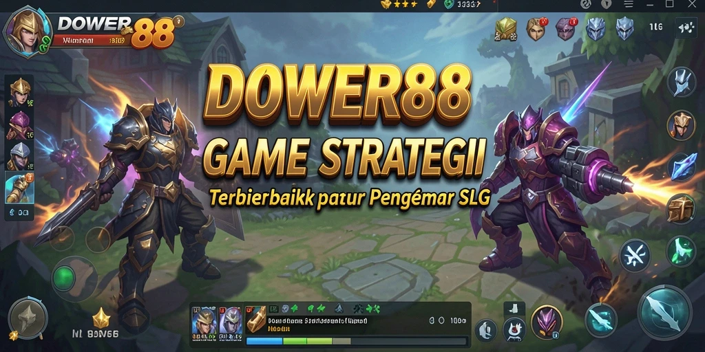 Tampilan gameplay DOWER88 yang epik dengan strategi SLG.