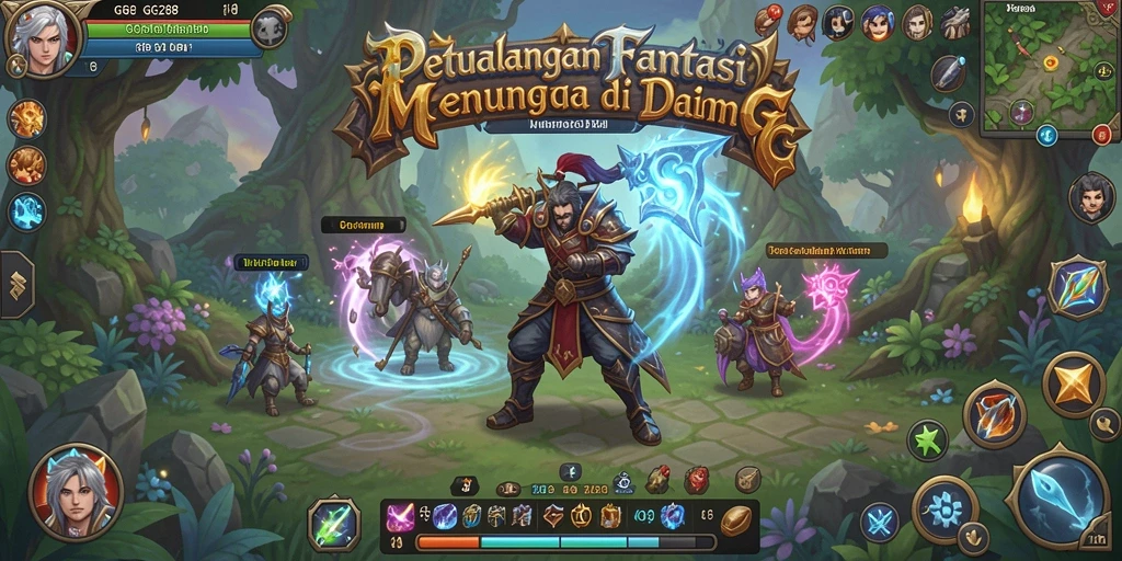 Tangkapan layar menampilkan aksi mendebarkan dalam permainan RPG GG288.