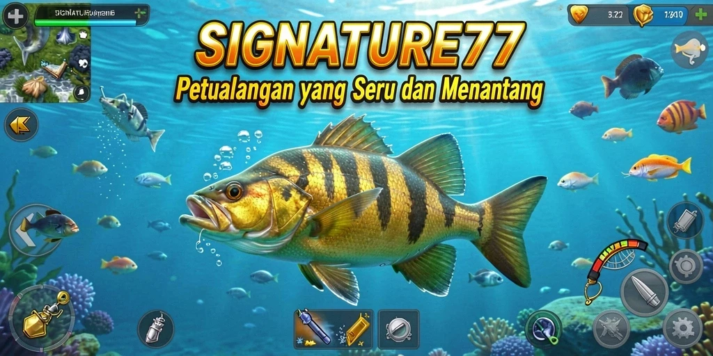 Tangkapan ikan besar dalam gameplay SIGNATURE77 yang menantang.